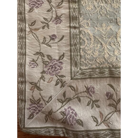 CROSCILL CAITLYN DAMASK pillow sham euro green amethyst 25x26” - Picture 3 of 10